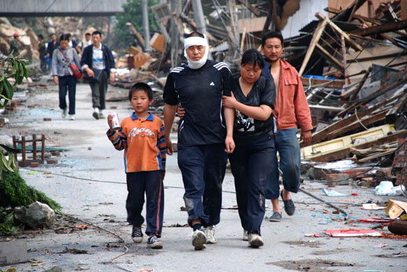 Yingxiu, epicentre of the China earthquake