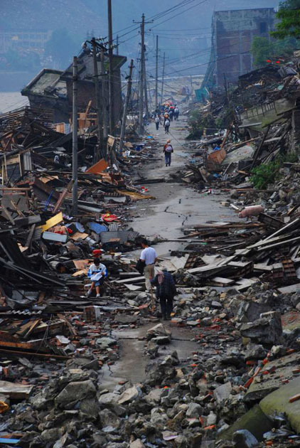 Yingxiu, epicentre of the China earthquake