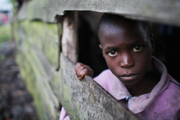 Bora Kaboko, a girl who was separated from her family while they fled from violence at their town