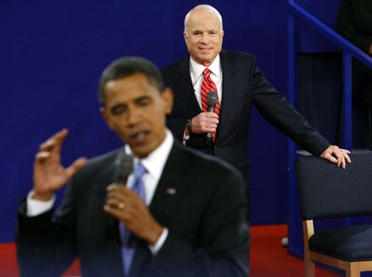 Barack Obama and John McCain presidential debate