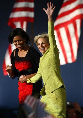 Michelle Obama and Jill Biden
