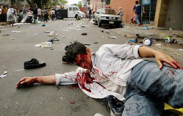 farmers protest in Paraguay