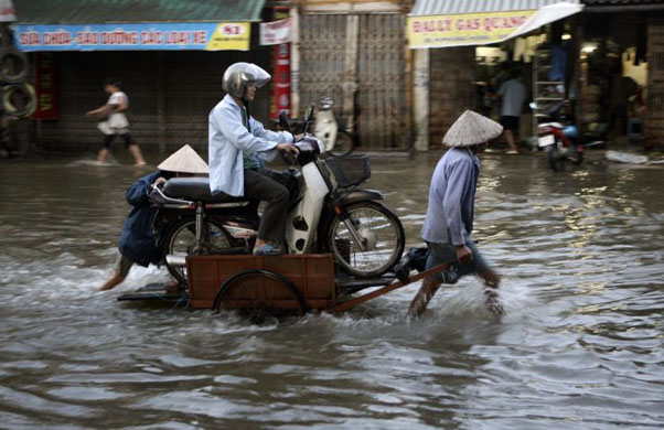 Monsoon rain in Vietnam 
