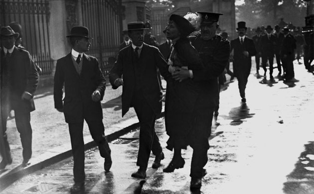 Emmeline Pankhurst arrested