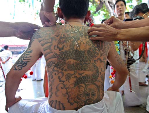 Thailand, Phuket, Vegetarian Festival Procession