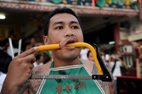 Thailand, Phuket, Vegetarian Festival Procession