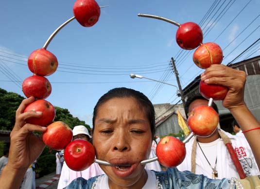 Thailand, Phuket, Vegetarian Festival Procession