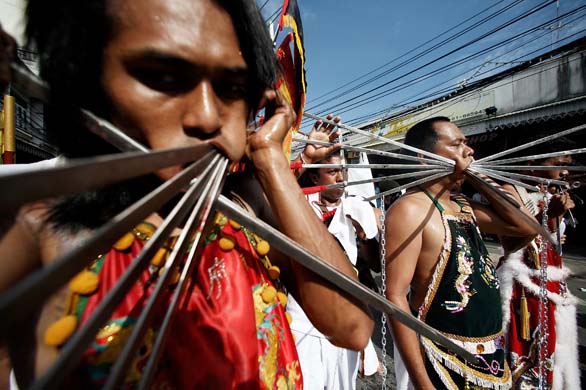 Thailand, Phuket, Vegetarian Festival Procession