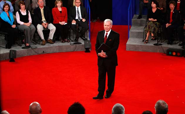 Presidential debate in Nashville: Barack Obama and John Mccain