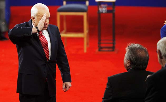 Presidential debate in Nashville: Barack Obama and John Mccain