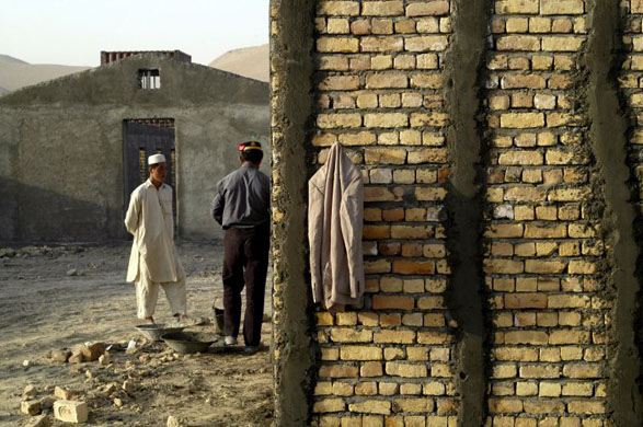Ghowrmach, Afghanistan: A US Army Forward Operating Base which is currently under construction