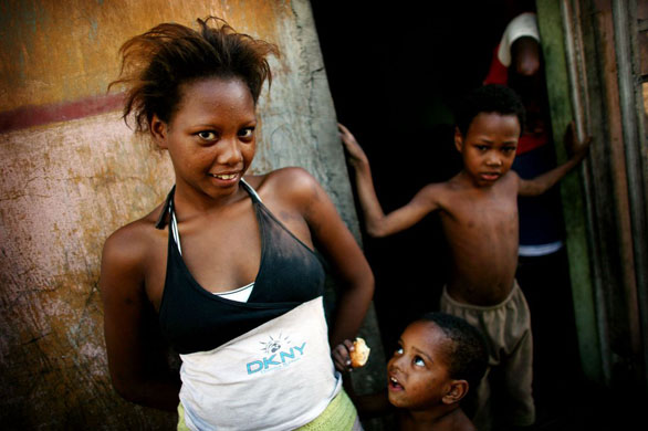 A group of Chagossian people in Mauritius who want to return to Diego Garcia Island in the Indian Ocean. The residents of the Chagos islands were removed in 1971 to make way for a military base