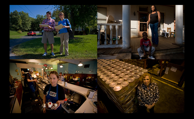 US election campaign in Roanoke