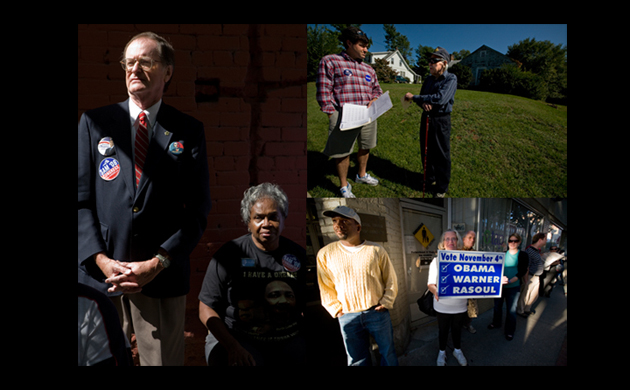 Us election campaign in Roanoke
