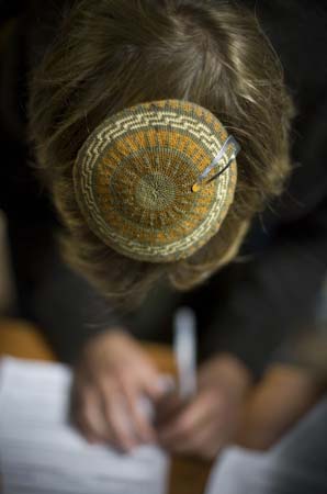 Early voter in Jersualem