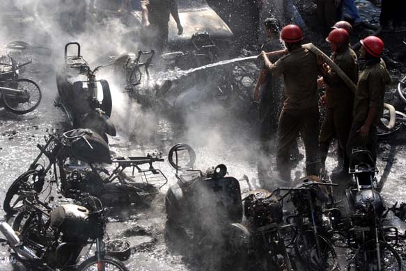 Firefighters in Guwahati