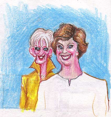 Cindy McCain and Laura Bush