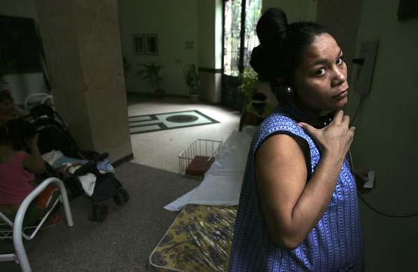 Evacuees from Hurricane Ike