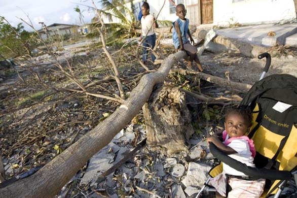 Debris from Hurricane Ike