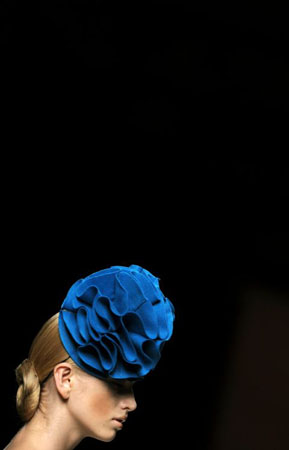 Milan, Spain: A model presents a creation by Frankie Morello during the Spring/Summer 2009 collections