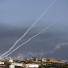 Rockets launched toward southern Israel by Hamas fighters from Beit Hanun