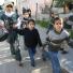 Palestinians flee the Jabalia refugee camp in the northern Gaza Strip