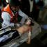 Palestinians wheel an injured girl to the hospital
