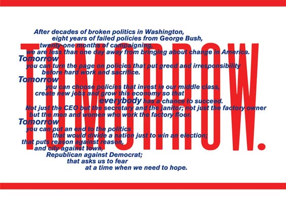 Barack Obama speech design