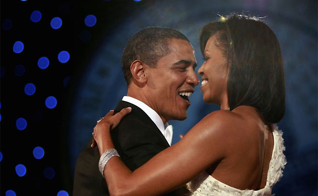 Barack Obama And Michelle Obama. US President Barack Obama and