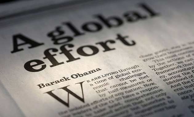 Barack Obama's editorial which was published in 31 publications worldwide