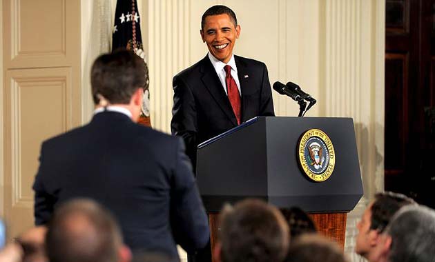 Barack Obama holds primetime new conference