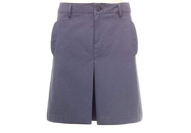 Navy with single pleat