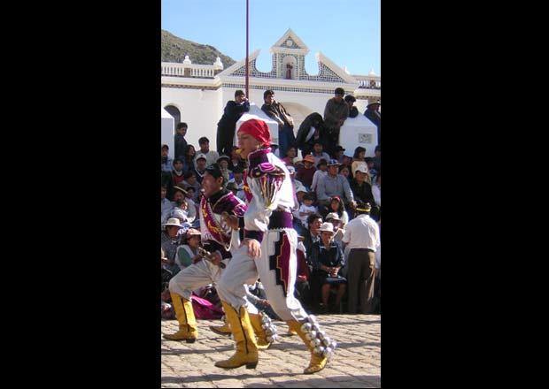 Oruro carnival Bolivia: Caporales dancers