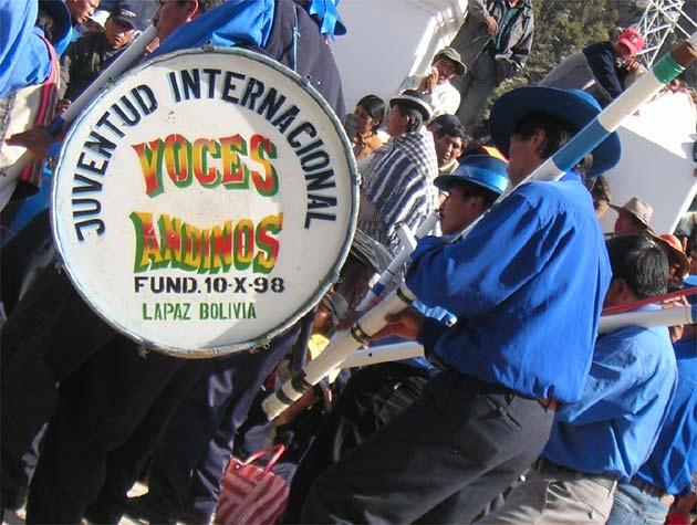 Oruro carnival Bolivia: marching band