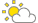 Mostly sunny