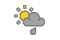 Mostly cloudy, some showers
