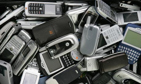 Discarded mobile phones