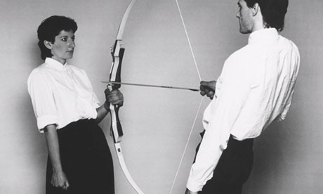 Marina Abramovic Rest Energy with Ulay 1980 Photograph Courtesy of the 
