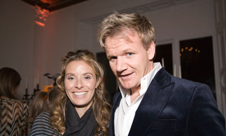 Gordon Ramsay with his wife