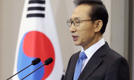 South Korean president Lee Myung-bak