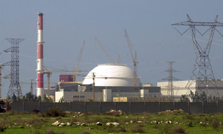 The reactor building of Iran's nuclear power plant at Bushehr