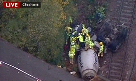 Selby Rail Crash. Cement mixer accident