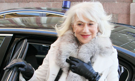 Actress Helen Mirren Attends Private Screening of 'The Last Station' in Moscow