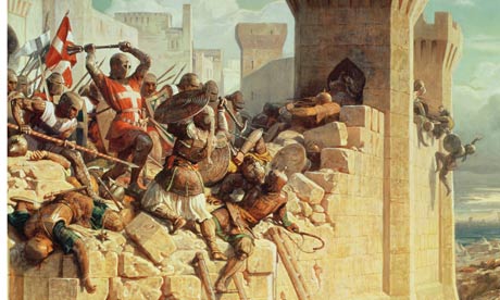 Guillaume de Clermont Defending Ptolemais in 1291 by Dominique Louis Papety
