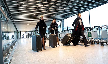 British Airways staff at Heathrow airport