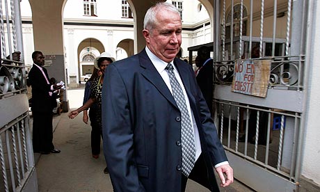 Roy Bennett of Zimbabwe's MDC party leaves the high court in 
Harare, in November 2009.