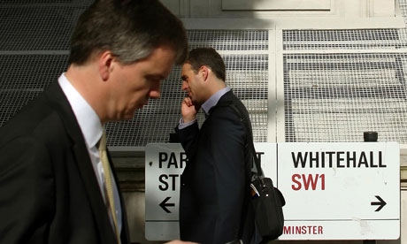 Pedestrians on Whitehall 