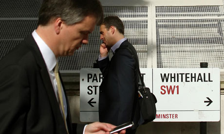 Pedestrians in Whitehall