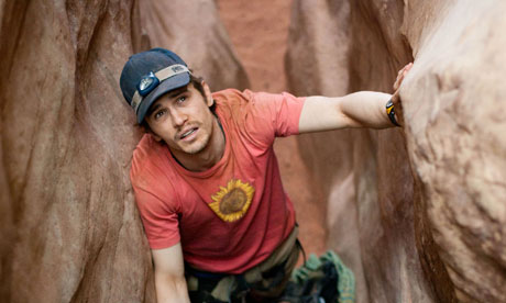 James Franco as Aron Ralston in 127 Hours