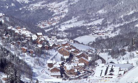 skiing slopes meribel